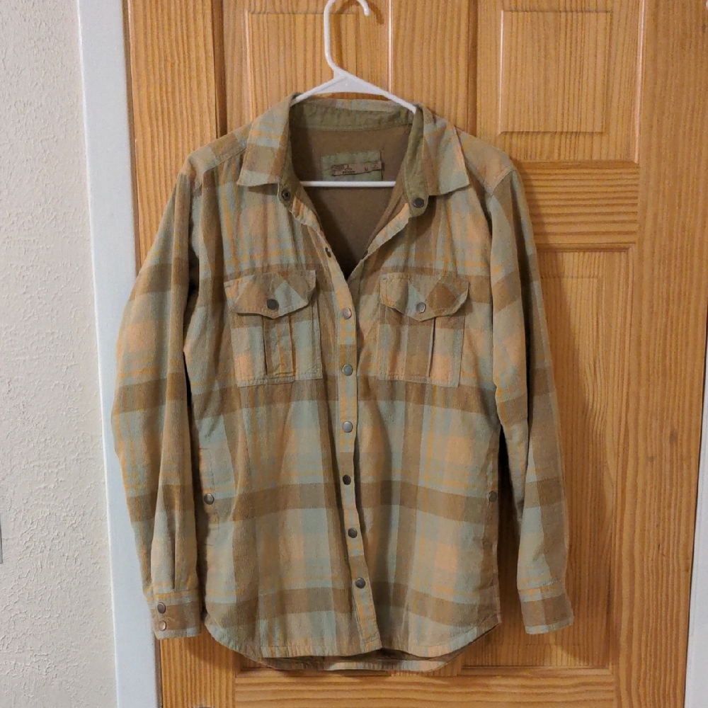 Prana Women's Plaid Shirt Jacket